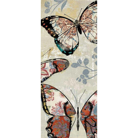 Flight of Fancy I - Mini White Modern Wood Framed Art Print by Jensen, Asia