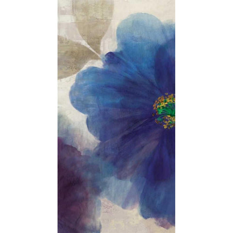 Indigo Dreams I White Modern Wood Framed Art Print by Jensen, Asia