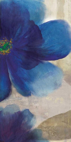 Indigo Dreams II Black Ornate Wood Framed Art Print with Double Matting by Jensen, Asia