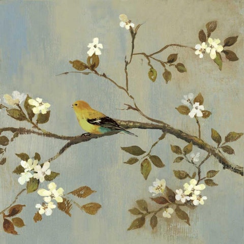 Apple Bloom II  Gold Ornate Wood Framed Art Print with Double Matting by Jensen, Asia