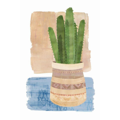 Florero Viejo II White Modern Wood Framed Art Print by Kouta, Flora