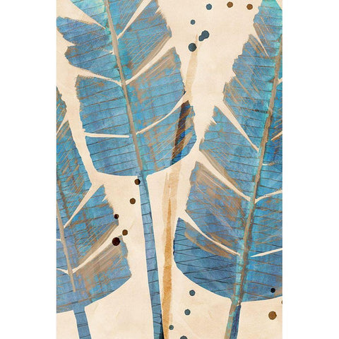 Limewash Palm II White Modern Wood Framed Art Print by Douta, Flora