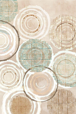 Neutral Woven Baskets I White Modern Wood Framed Art Print with Double Matting by Kouta, Flora