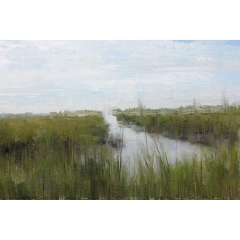 Marshland Black Modern Wood Framed Art Print by Curinga, Kim