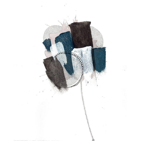 Float On  White Modern Wood Framed Art Print with Double Matting by Rupe, Kim