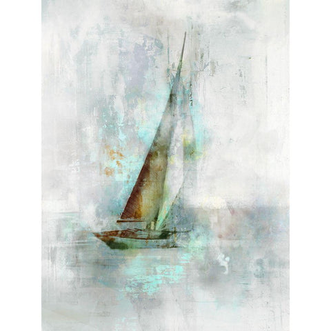 Sailboat I  Black Modern Wood Framed Art Print by Roko, Ken