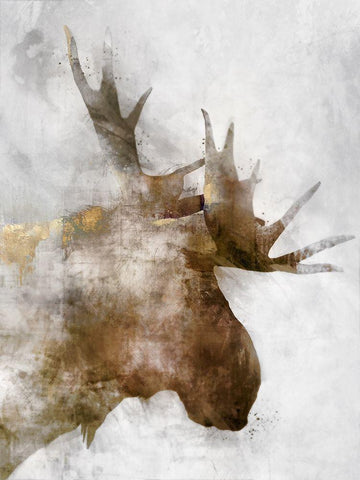 Bronze Wildlife White Modern Wood Framed Art Print with Double Matting by Roko, Ken