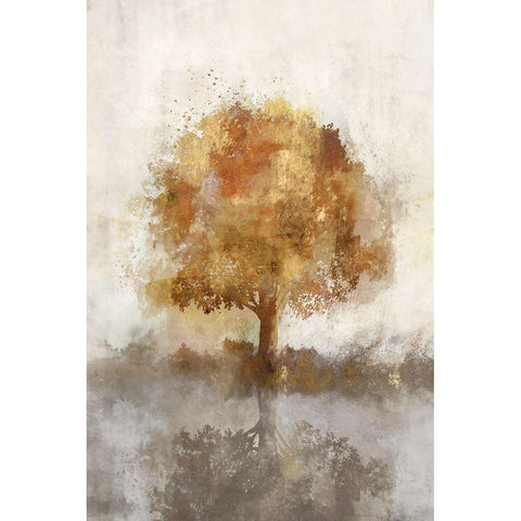 Auburn Breeze II Black Modern Wood Framed Art Print with Double Matting by Roko, Ken