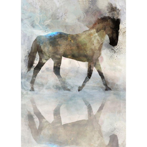 Gentle Walk I  Black Modern Wood Framed Art Print with Double Matting by Roko, Ken