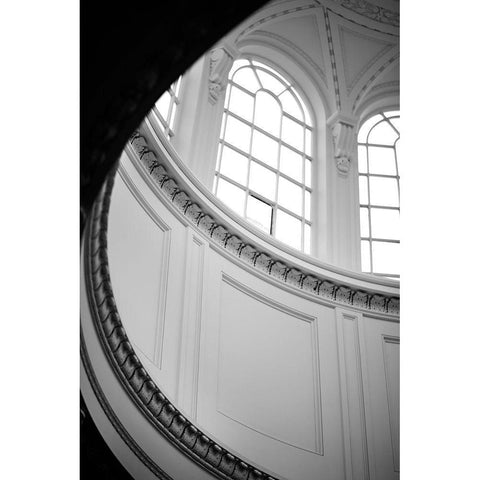 Upwards Black Modern Wood Framed Art Print with Double Matting by Millet, Karyn