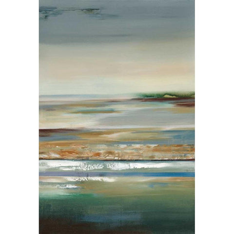 Swept Away Gold Ornate Wood Framed Art Print with Double Matting by Lera