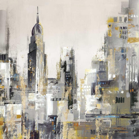New York I Black Modern Wood Framed Art Print by Mravyan, Valeria