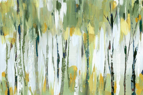 Breezy II White Modern Wood Framed Art Print with Double Matting by Mravyan, Valeria