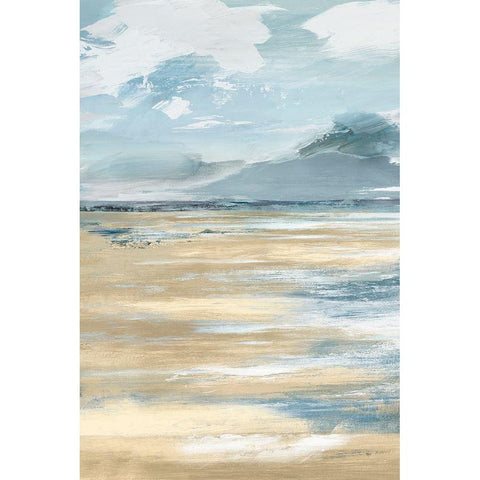 Beach Stop I  Black Modern Wood Framed Art Print by Lera