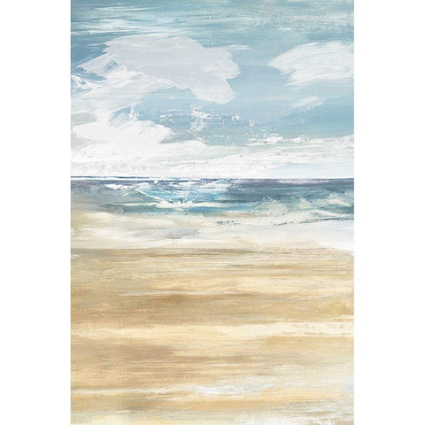 Beach Stop II  Black Modern Wood Framed Art Print by Lera