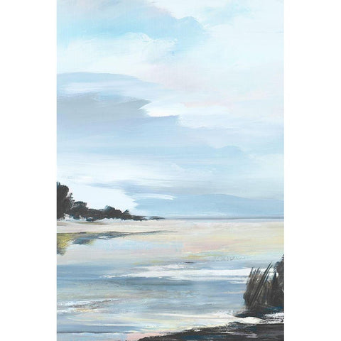 Saltwater II  White Modern Wood Framed Art Print by Lera