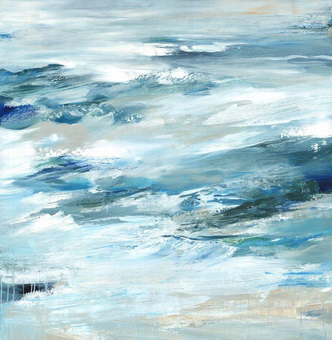 Impacted White Modern Wood Framed Art Print with Double Matting by Lera