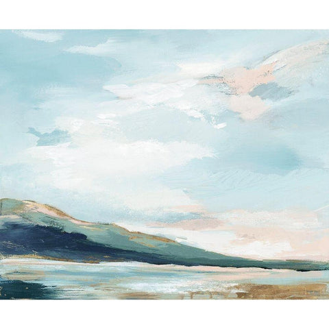 Timeless Sea Breath White Modern Wood Framed Art Print by Lera