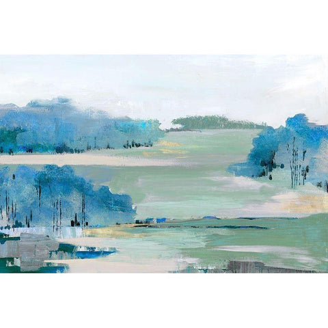 The Walk Across White Modern Wood Framed Art Print by Lera