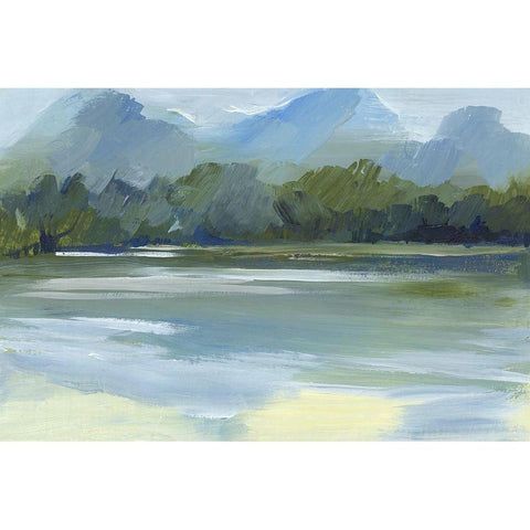 Evermore Green Black Modern Wood Framed Art Print by Lera