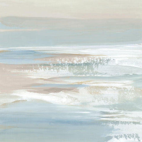 Shadows of the Sea II White Modern Wood Framed Art Print by Lera