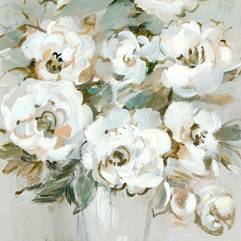 Timeless Bouquet II Black Modern Wood Framed Art Print by Lera