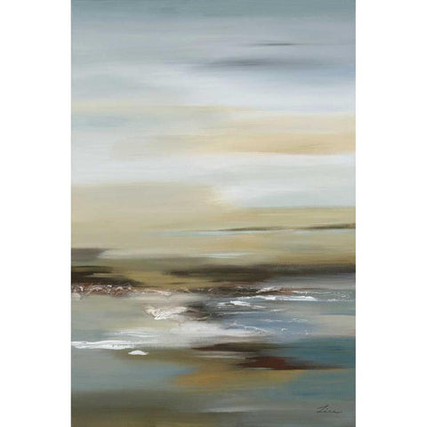 Serene I LTD. ED Black Modern Wood Framed Art Print by Lena