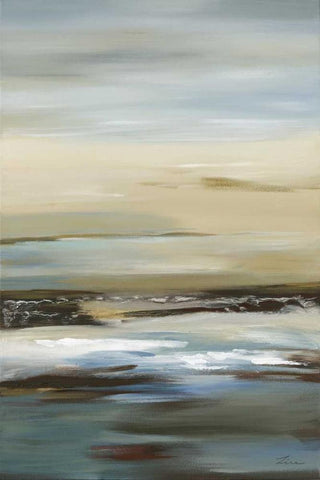 Serene II LTD. ED Black Ornate Wood Framed Art Print with Double Matting by Lena