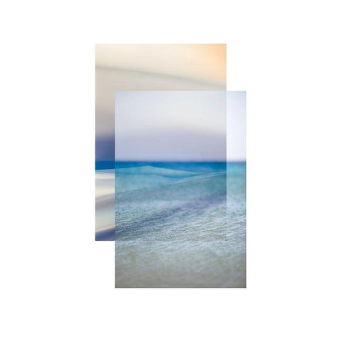 Beach Contrast Black Modern Wood Framed Art Print by Delva, Florence