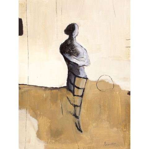 Pose I White Modern Wood Framed Art Print by Pulliam, Mark