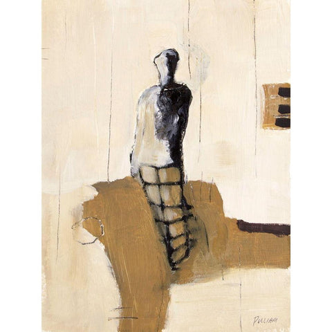 Pose II Black Modern Wood Framed Art Print with Double Matting by Pulliam, Mark