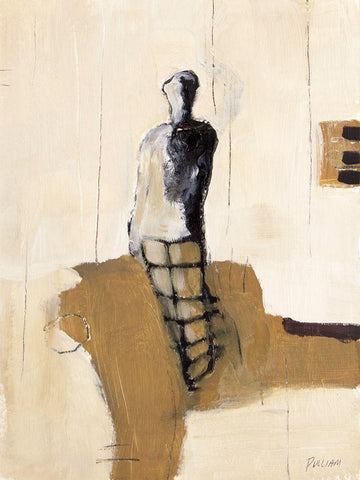 Pose II White Modern Wood Framed Art Print with Double Matting by Pulliam, Mark