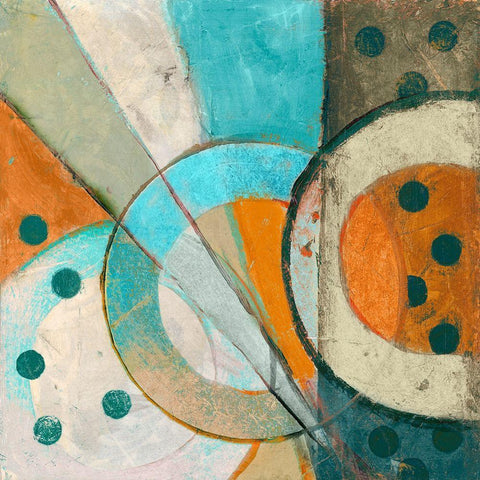 Descending Black Modern Wood Framed Art Print with Double Matting by van der Hart, Marjolyn
