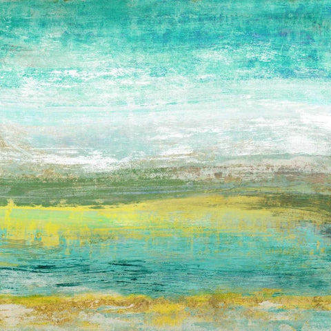Ocean Light III Black Ornate Wood Framed Art Print with Double Matting by Woods, Maya