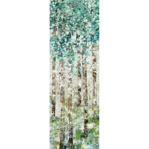 Foliage I Black Modern Wood Framed Art Print by Woods, Maya