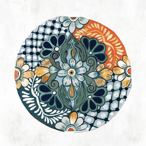 Encompass Beauty I White Modern Wood Framed Art Print with Double Matting by Woods, Maya