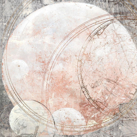Over the Moon III  White Modern Wood Framed Art Print by Woods, Maya