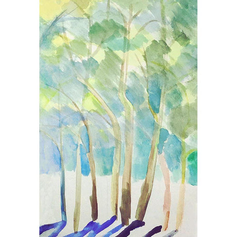 Majestic Woodland II Black Modern Wood Framed Art Print by Woods, Maya