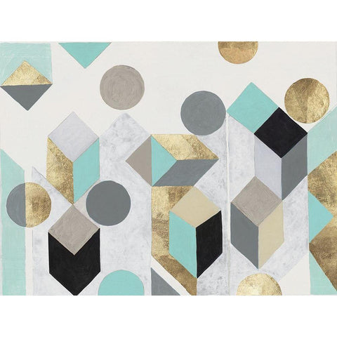 Together at Last  White Modern Wood Framed Art Print by Woods, Maya