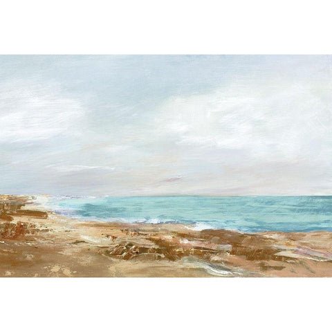 Coastal Stroll I  Gold Ornate Wood Framed Art Print with Double Matting by Woods, Maya