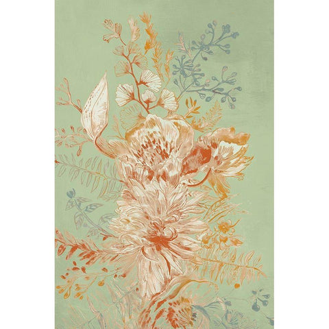 Garden Senses II White Modern Wood Framed Art Print by Woods, Maya