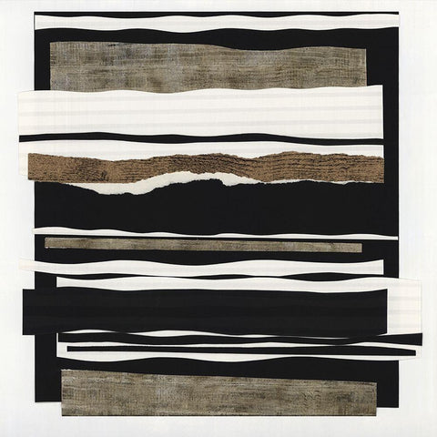 Time After Time II Black Modern Wood Framed Art Print with Double Matting by Woods, Maya