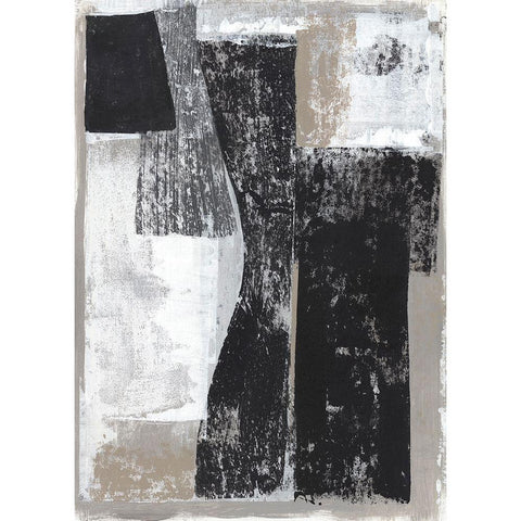 Chasing I  Black Modern Wood Framed Art Print by Woods, Maya
