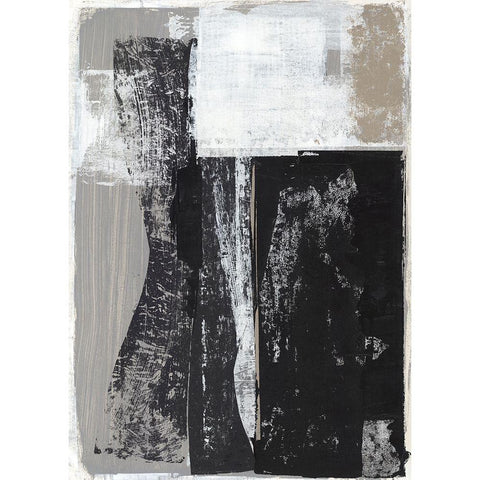 Chasing II White Modern Wood Framed Art Print by Woods, Maya