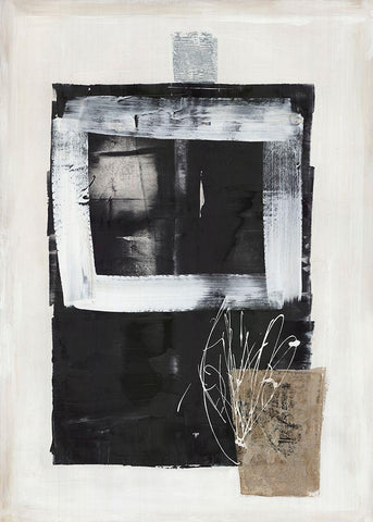 Pullling Forces  Black Ornate Wood Framed Art Print with Double Matting by Woods, Maya
