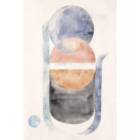 Space Galaxy I  Black Modern Wood Framed Art Print by Woods, Maya