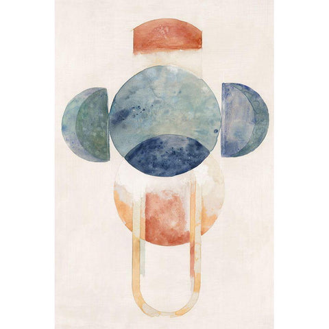 Space Galaxy II  White Modern Wood Framed Art Print by Woods, Maya