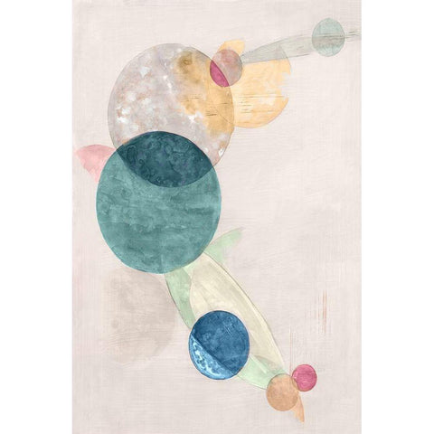 Nebula II  Gold Ornate Wood Framed Art Print with Double Matting by Woods, Maya