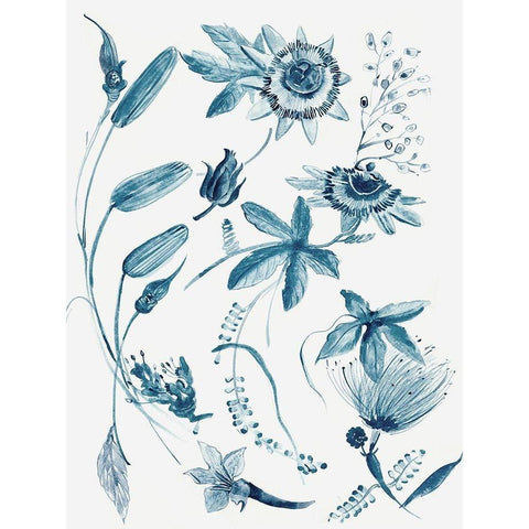 Jacobeen I  White Modern Wood Framed Art Print by Woods, Maya