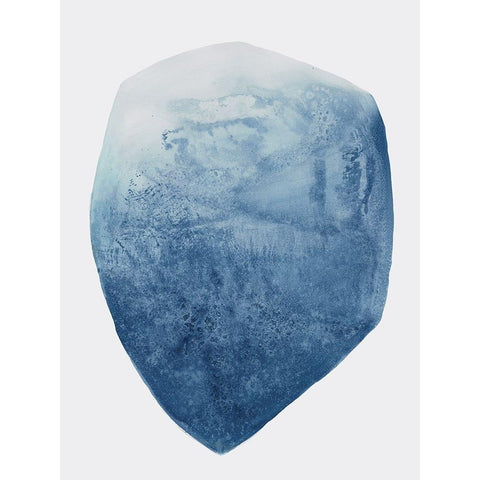Luminous Blue I  Black Modern Wood Framed Art Print with Double Matting by Woods, Maya